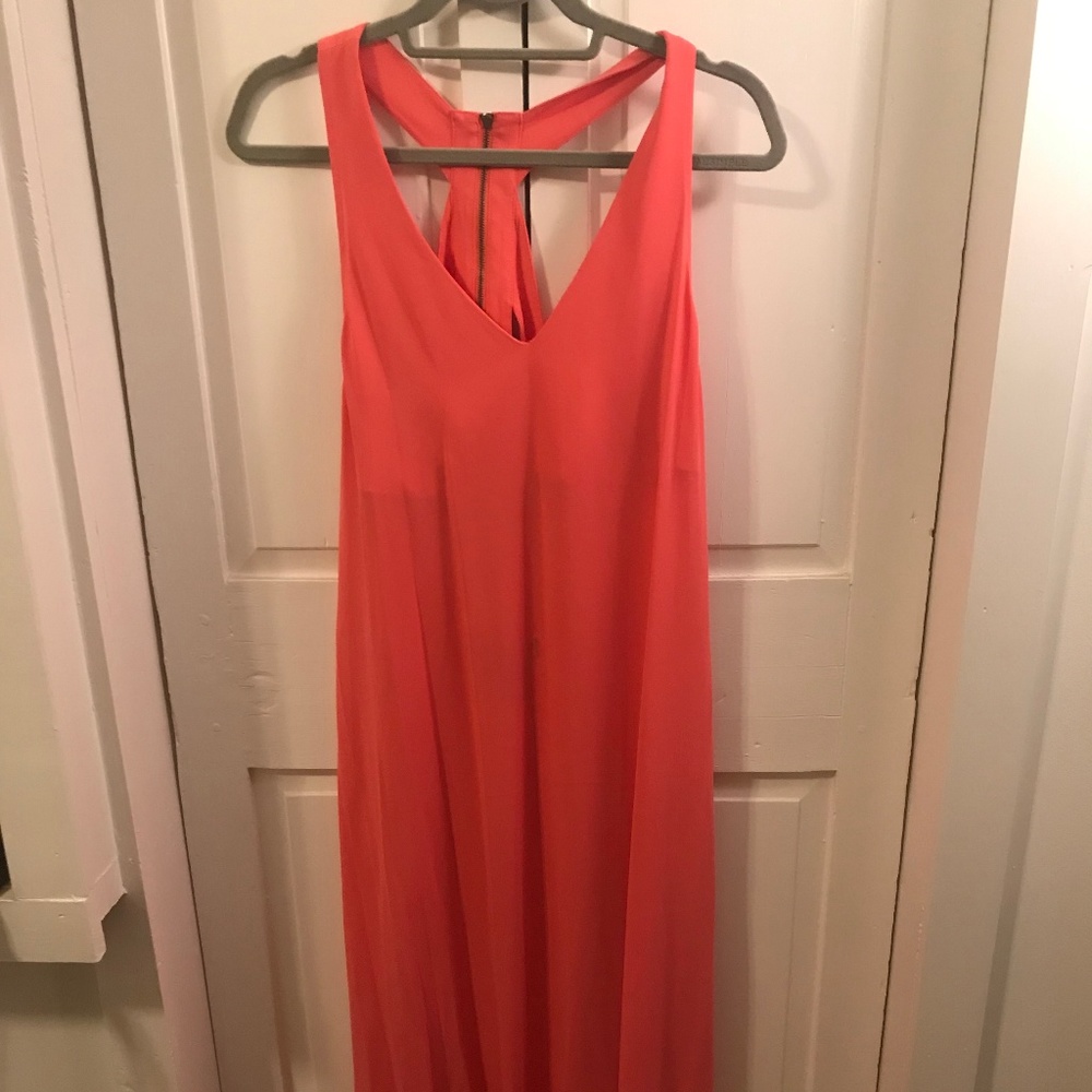 BCBG Cut Out V Neck Dress